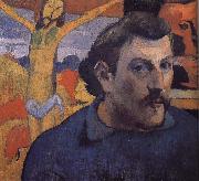 Paul Gauguin Yellow Christ's self-portrait oil painting artist
